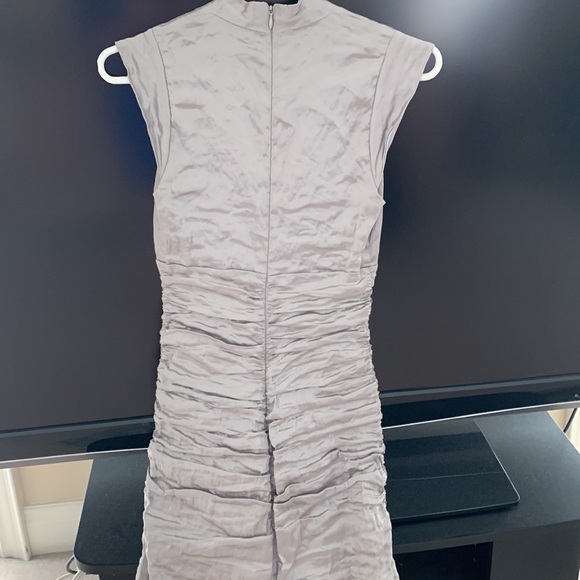 Full length silver Nicole Miller gown - Picture 7 of 10